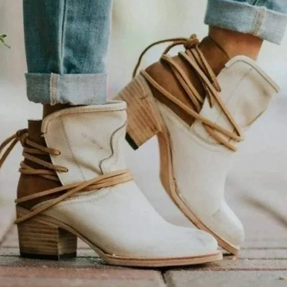 Damen Jahrgang Dirndl Schuhe | Stiefeletten