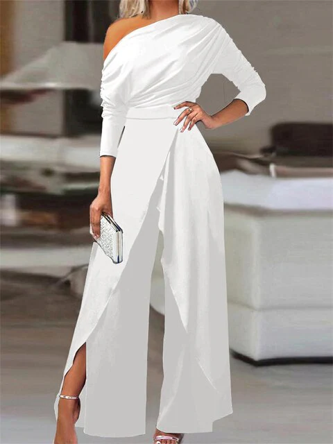 Damen Jumpsuit Elegant Figurbetont Abend