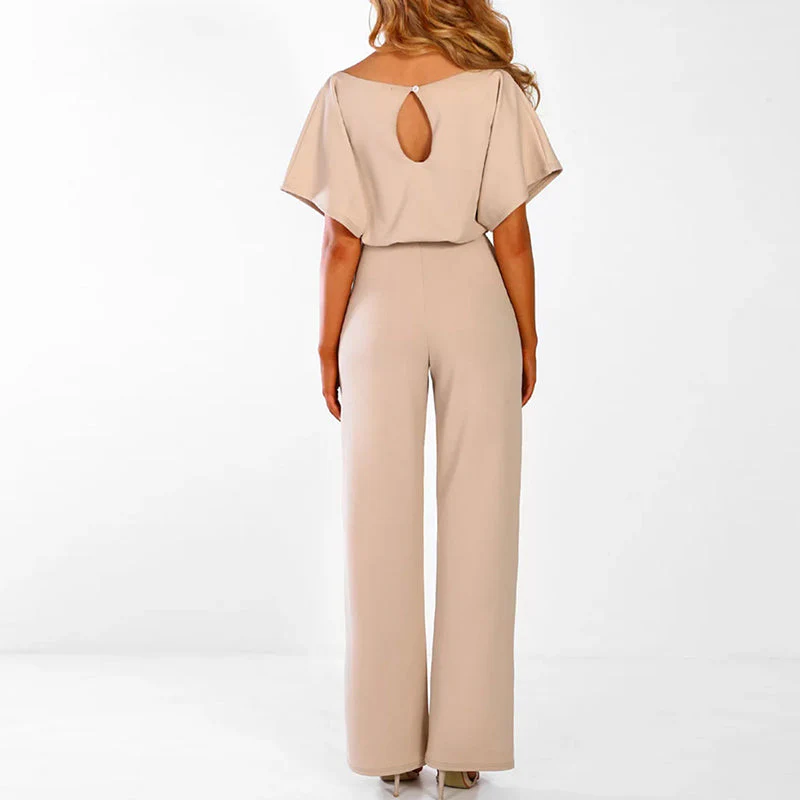Damen-Jumpsuit Elianne mit weitem Bein und Taillenschnürung - Image 3