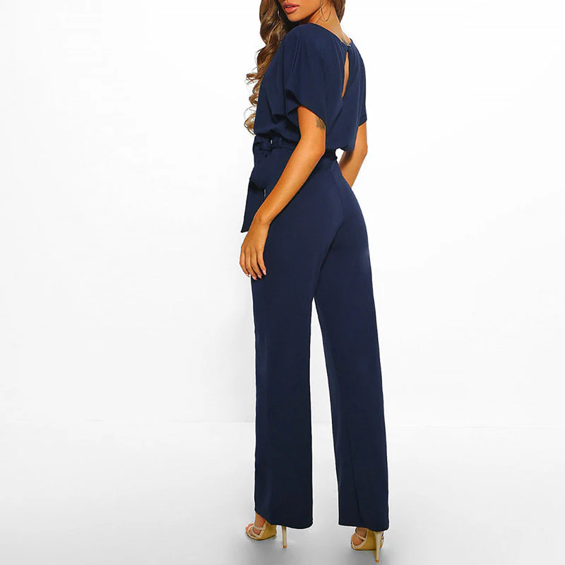 Damen-Jumpsuit Elianne mit weitem Bein und Taillenschnürung - Image 5