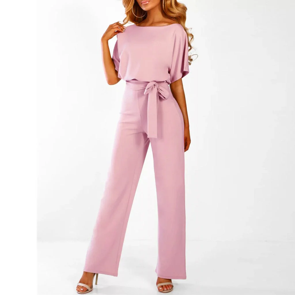 Damen-Jumpsuit Elianne mit weitem Bein und Taillenschnürung - Image 7
