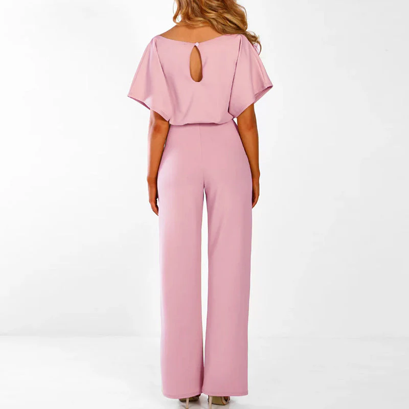 Damen-Jumpsuit Elianne mit weitem Bein und Taillenschnürung - Image 8