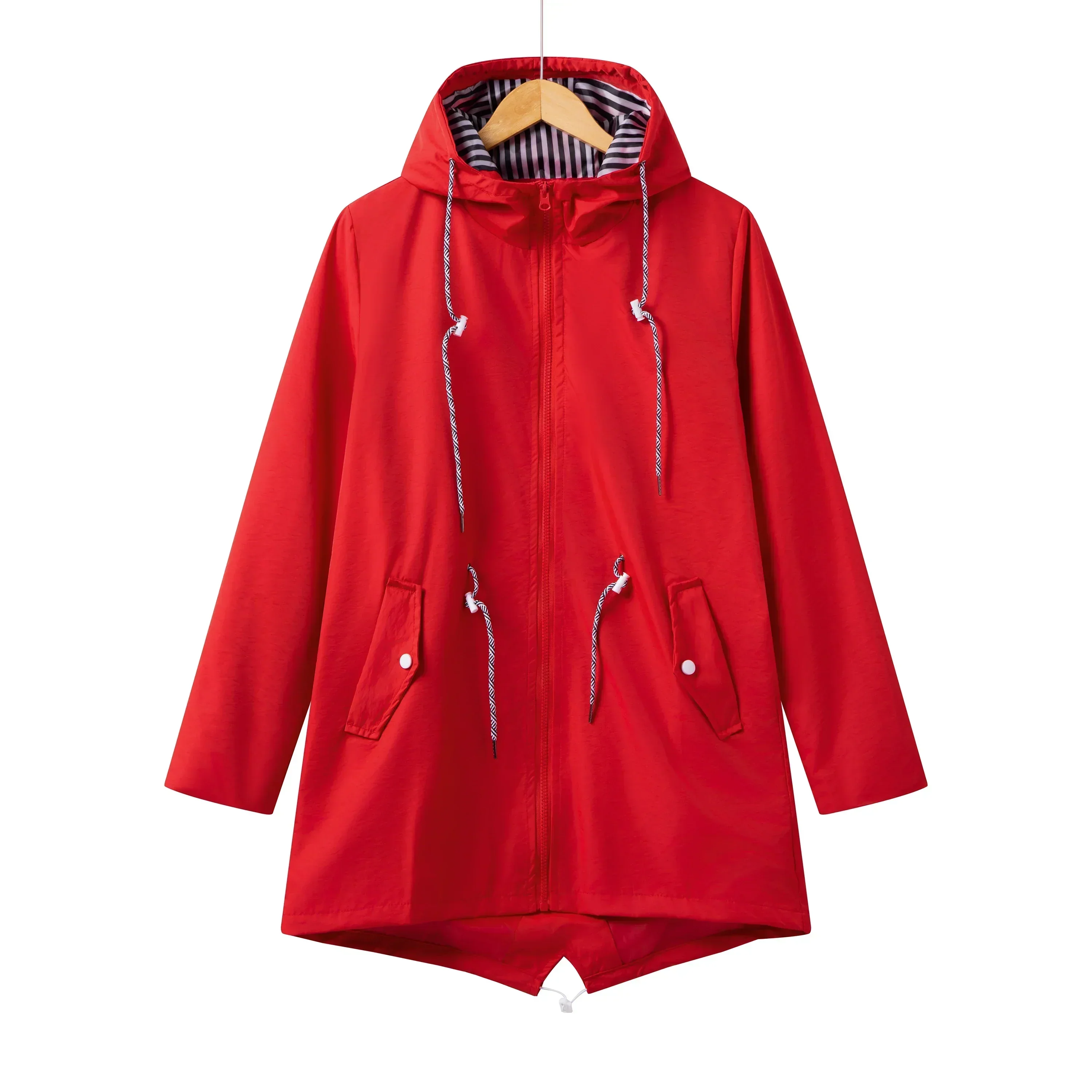 Damen Kapuze Wasserdichter Trenchcoat | Lässig - Image 5