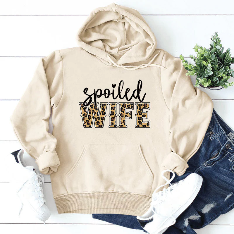 Damen Kapuzenpullover mit kreativem und elegantem Schriftzug - Image 10