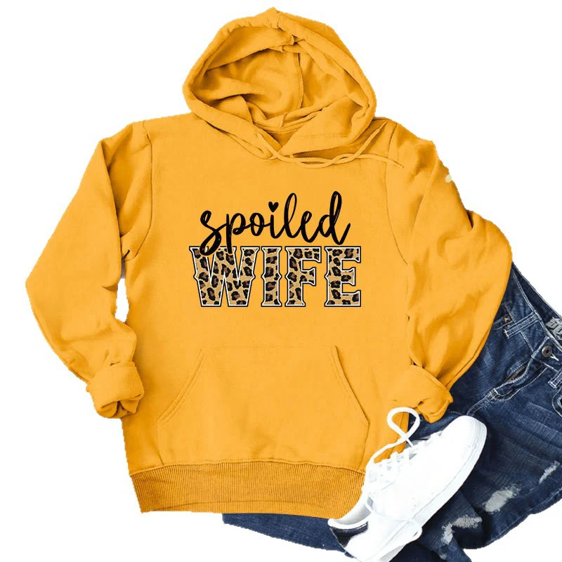 Damen Kapuzenpullover mit kreativem und elegantem Schriftzug - Image 4