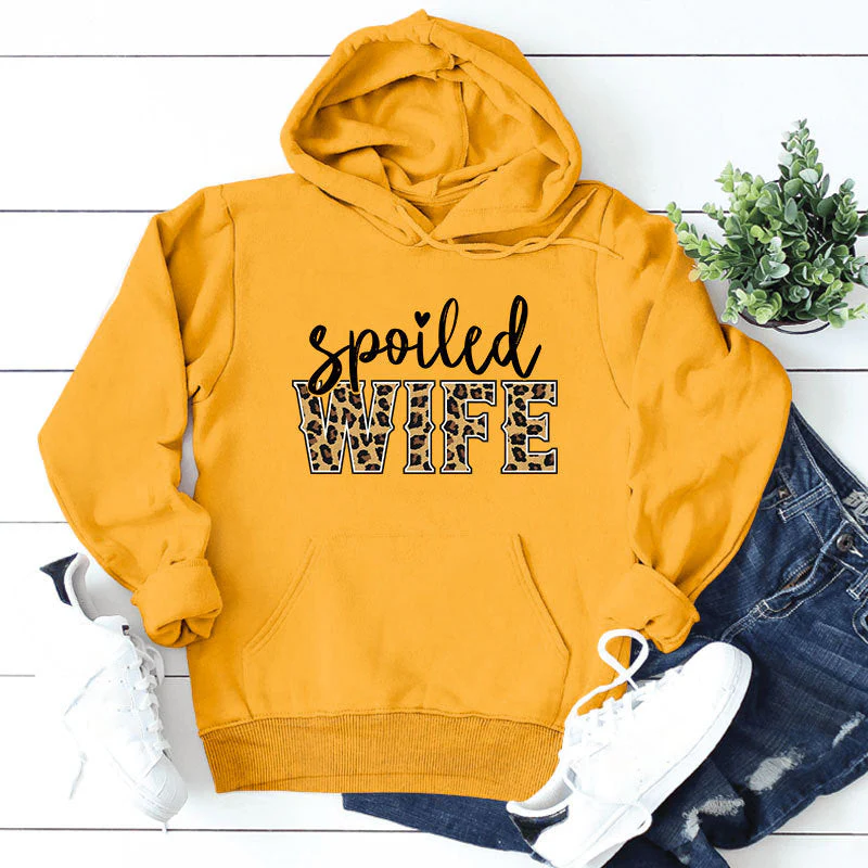 Damen Kapuzenpullover mit kreativem und elegantem Schriftzug - Image 9