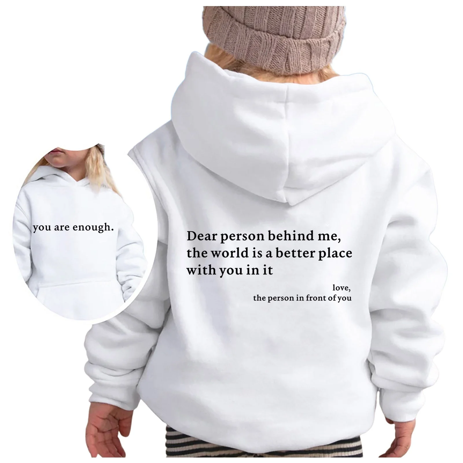 Damen Kapuzenpullover mit motivierendem Schriftzug und lässigem Schnitt - Image 9