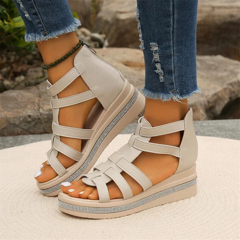 Damen Keil-Sommersandalen | Bequeme - Image 2