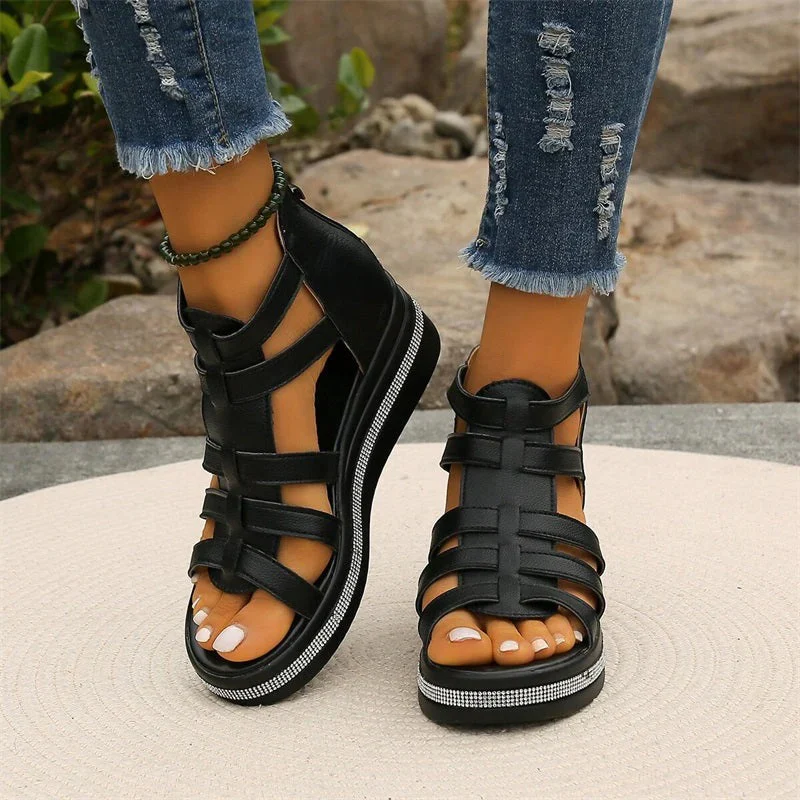 Damen Keil-Sommersandalen | Bequeme - Image 3