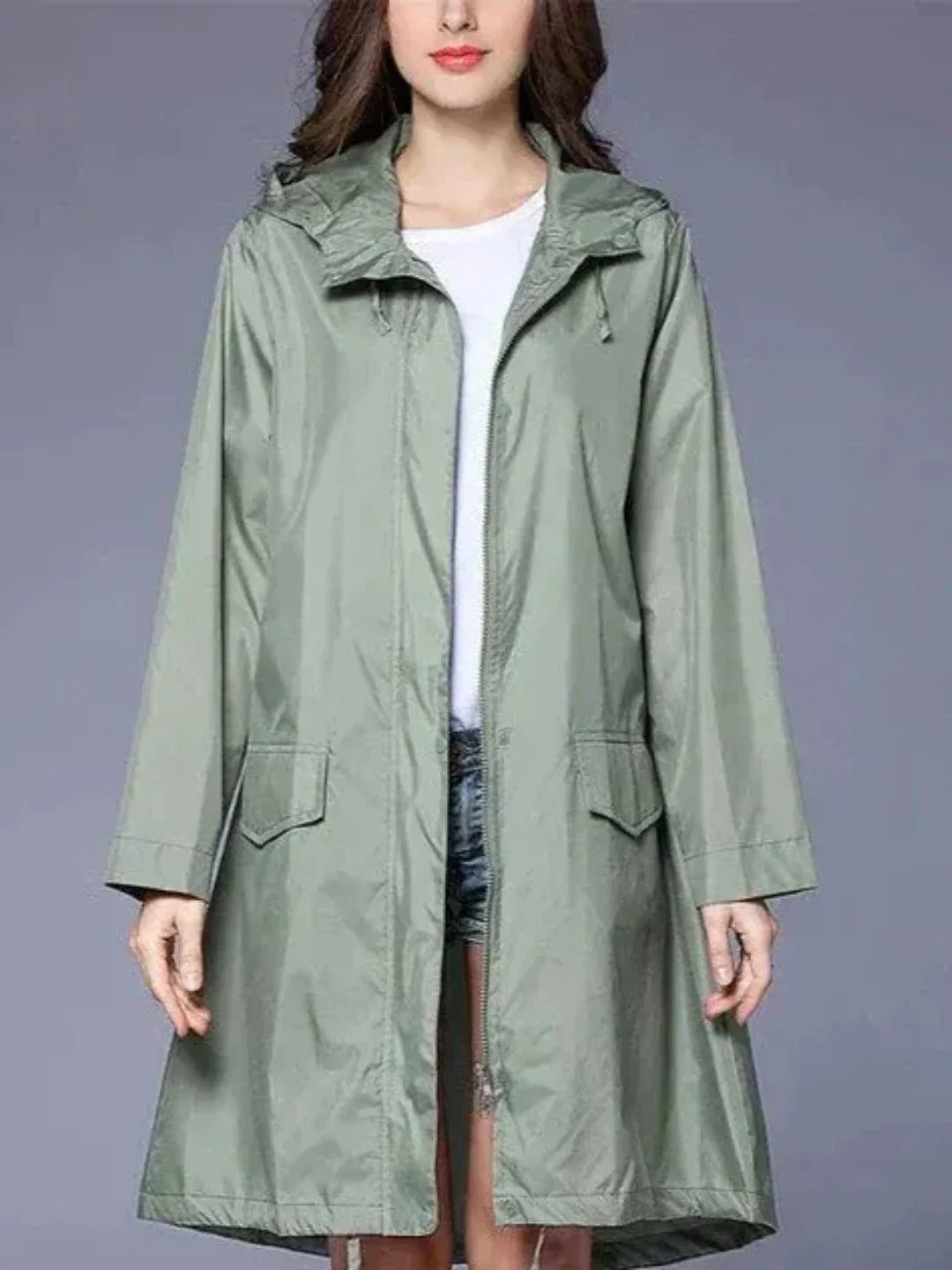Damen klassischer Outdoor-Regenmantel | Wasserdichte - Image 8