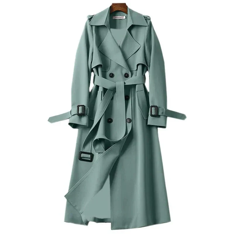 Damen Klassischer Trenchcoat | Lang Elegant - Image 4