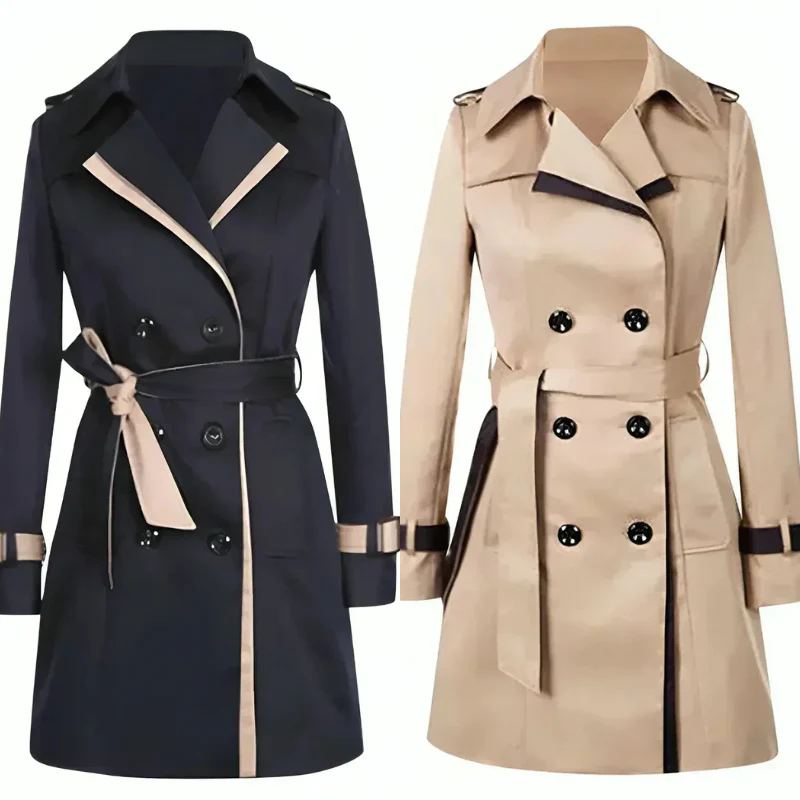 Damen klassischer Winter-Trenchcoat | Lang - Image 2