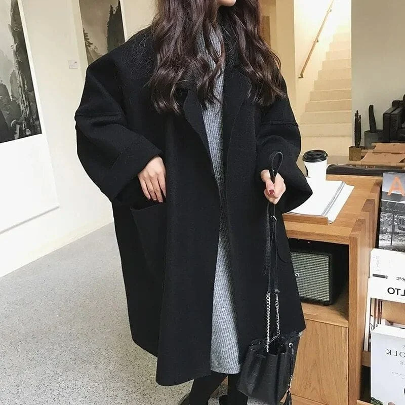 Damen klassischer Winter-Trenchcoat | Übergroß - Image 3