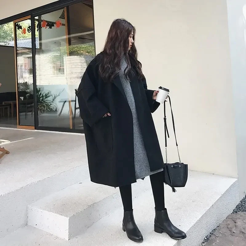 Damen klassischer Winter-Trenchcoat | Übergroß - Image 4