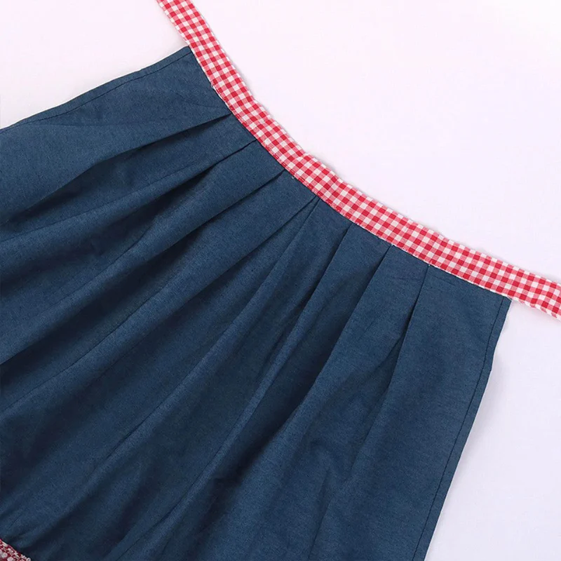 Damen Klassisches Blau Oktoberfest Dirndl Kleid - Image 3