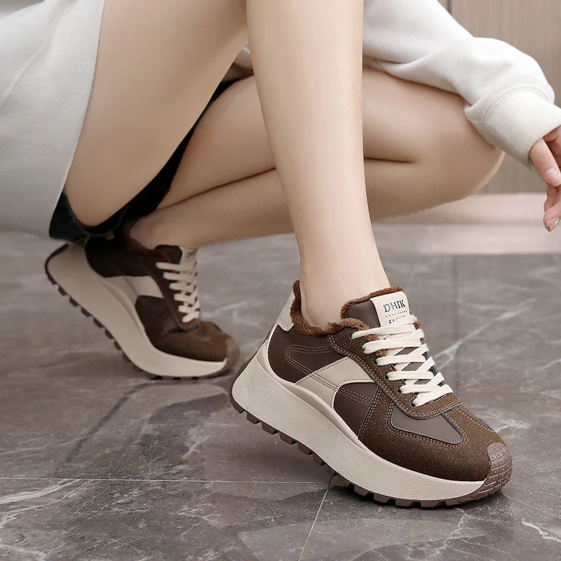 Damen Komfortable Sneakers mit warmem Innenfutter - Image 3