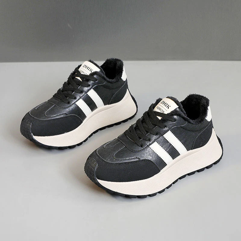 Damen Komfortable und warme High-Top Sneakers mit Fleece-Innenfutter - Image 7