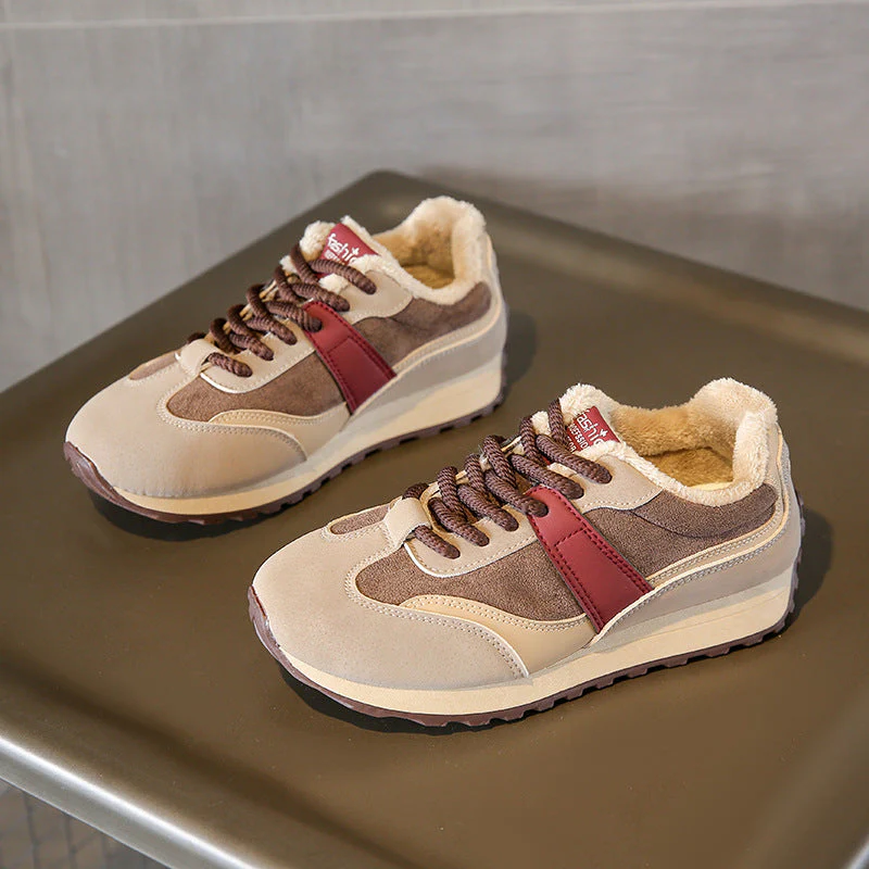 Damen Komfortable Winter Sneakers mit weichem Fleecefutter - Image 2