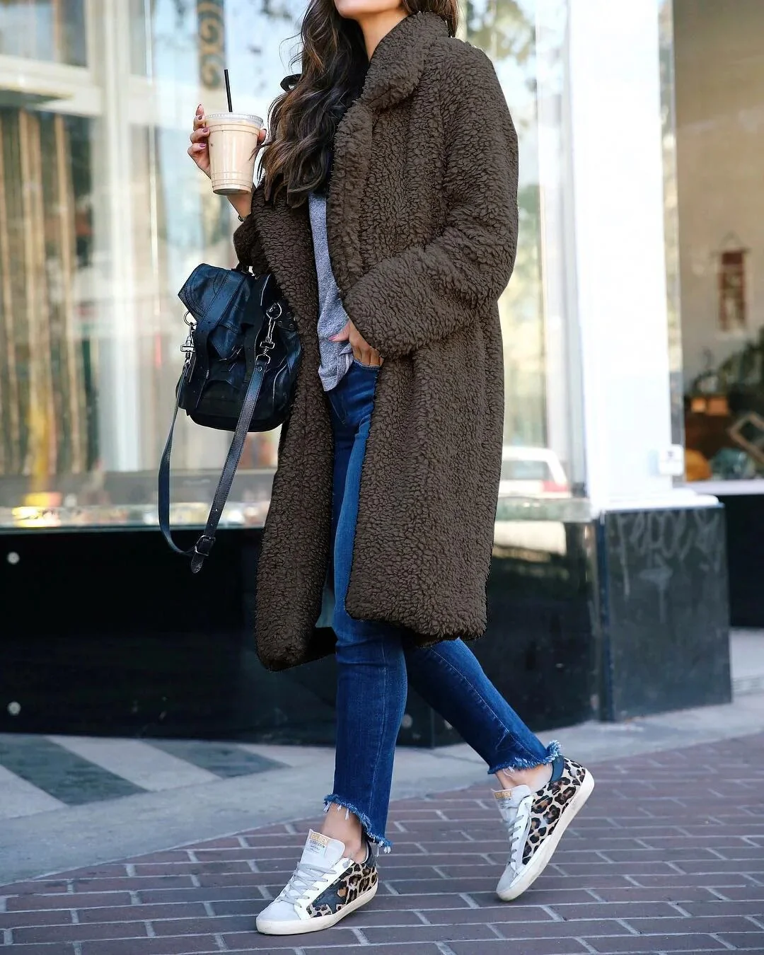 Damen Lang Fleece Jacke | Winter - Image 4