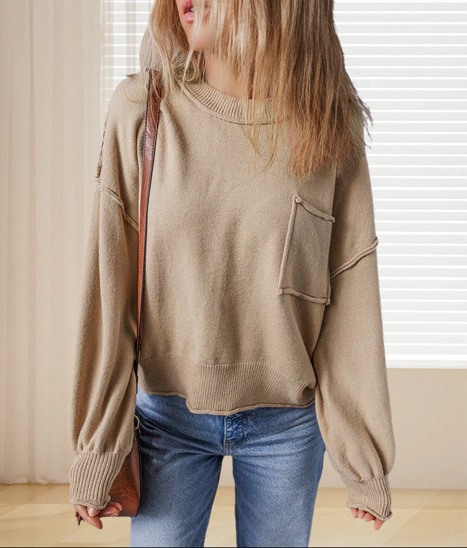 Damen LANGARM RUNDHALS STRICKPULLOVER | MODERNER STIL, KOMFORTABEL, VIELSEITIG - Image 2