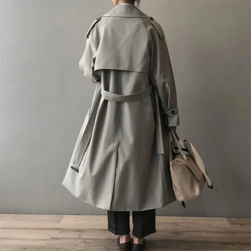 Damen Langer Wasserdichter Trenchcoat | Reverskragen - Image 3