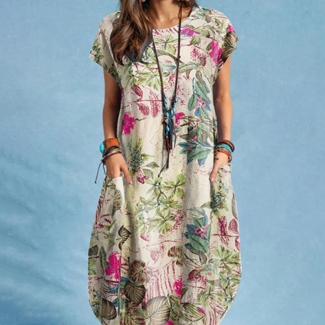 Damen Lässig Blumenmuster Kleid | Midi - Image 5