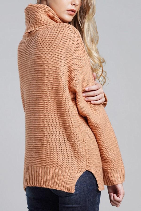 Damen Lässige Grobstrickpullover | Rollkragen - Image 4
