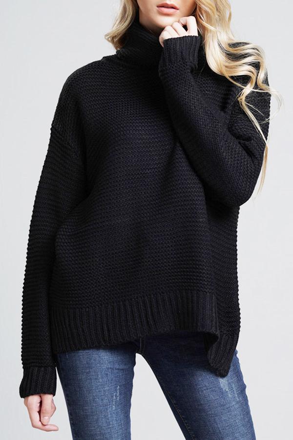 Damen Lässige Grobstrickpullover | Rollkragen - Image 5