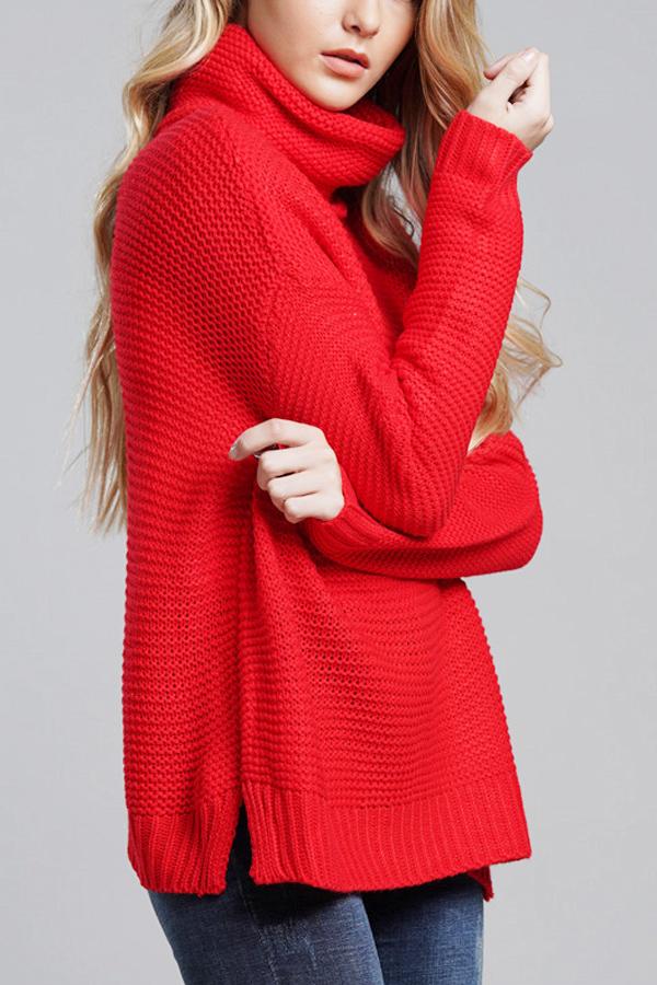 Damen Lässige Grobstrickpullover | Rollkragen - Image 6