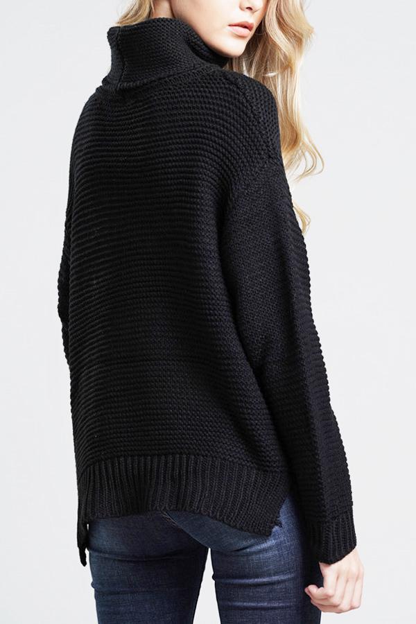 Damen Lässige Grobstrickpullover | Rollkragen - Image 7