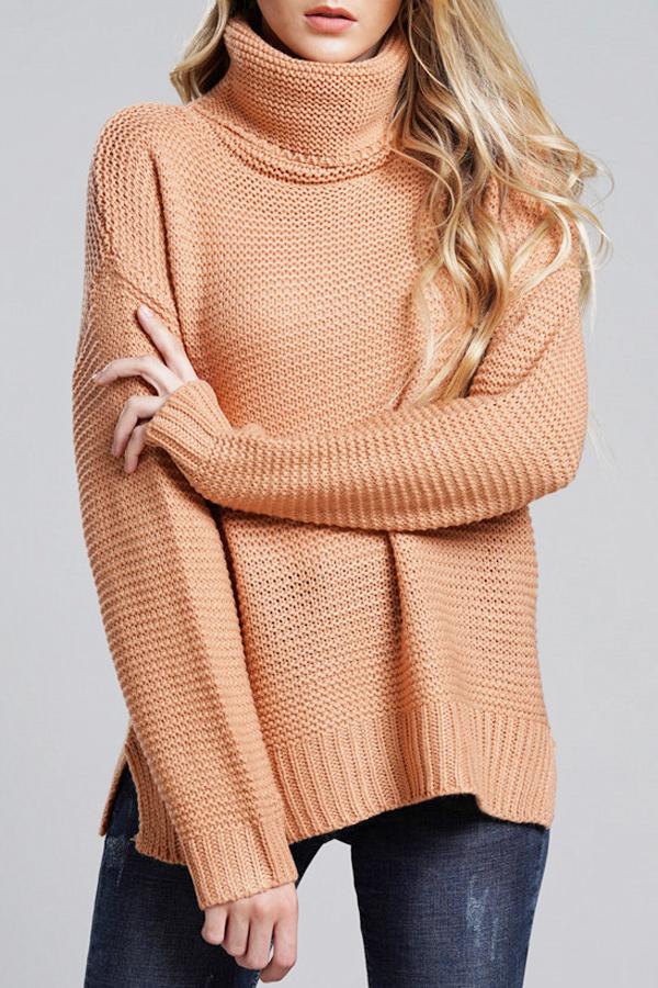 Damen Lässige Grobstrickpullover | Rollkragen - Image 9