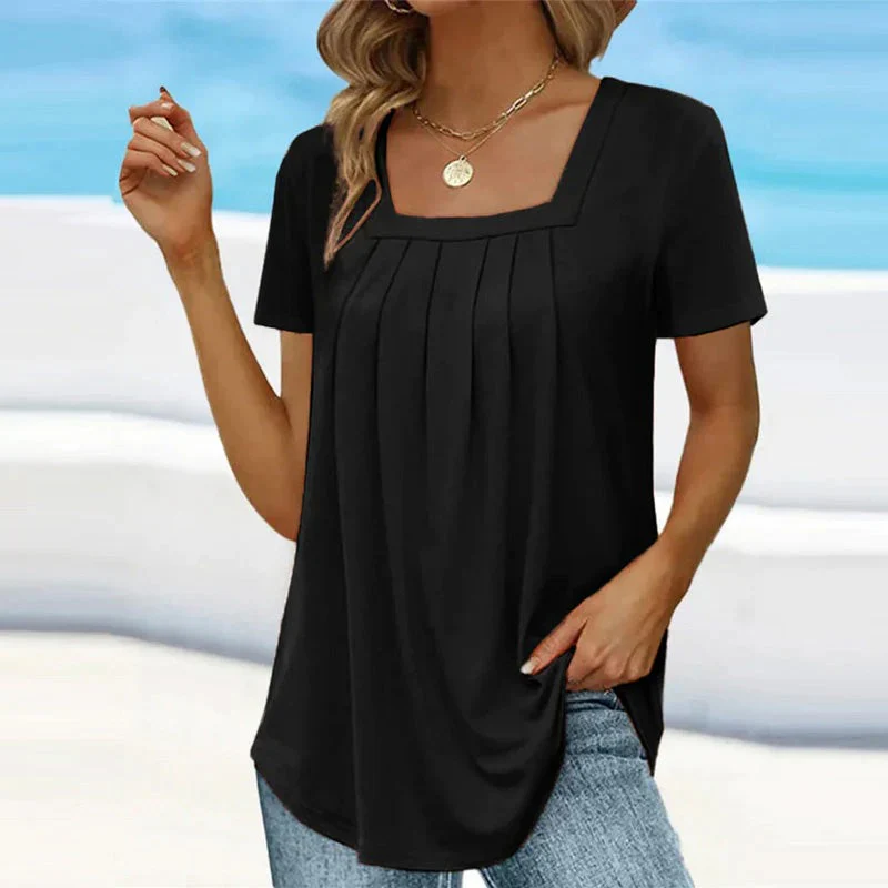Damen lässige Sommerbluse | Kurzarm - Image 2