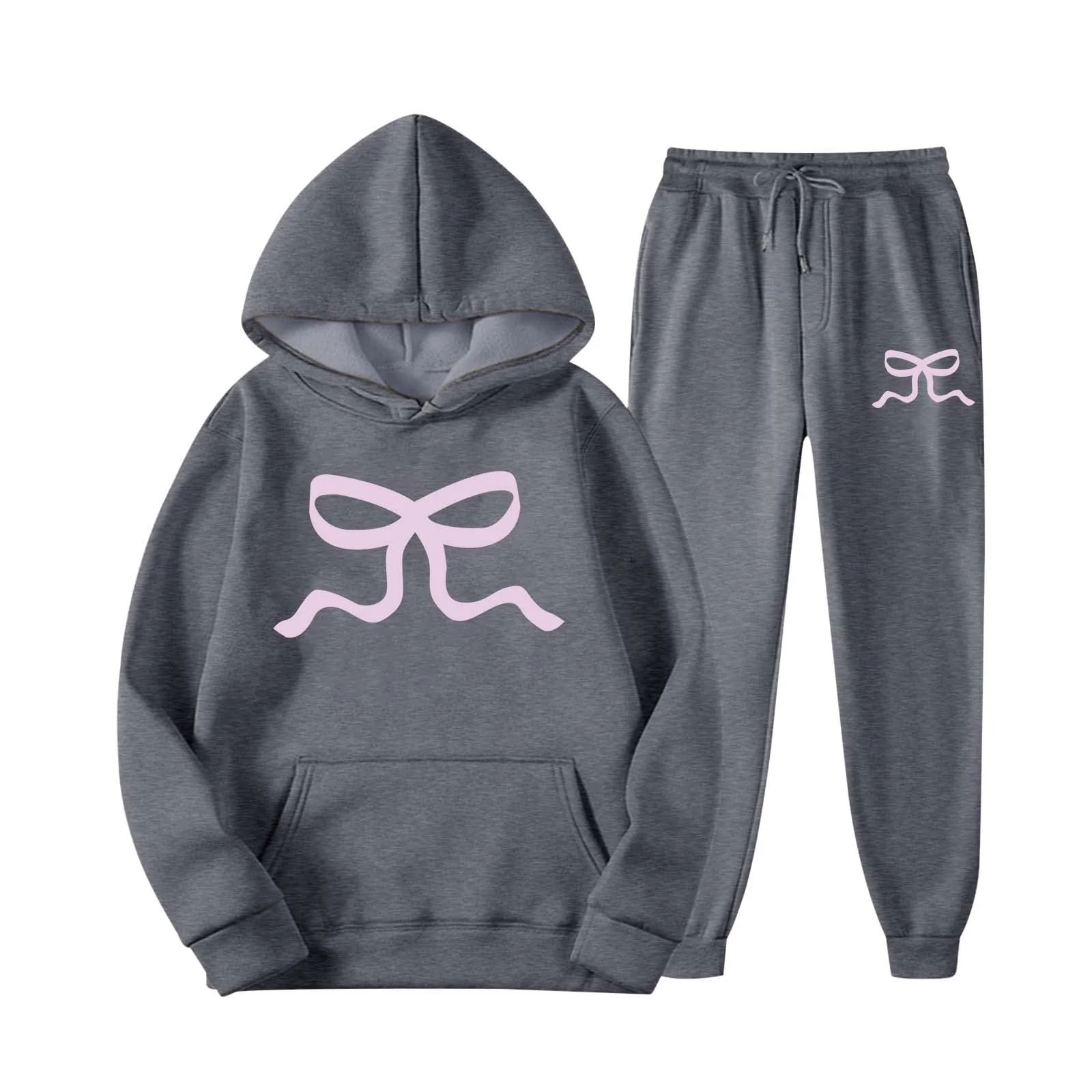 Damen lässiger Hoodie und Jogginghose Set - Image 4