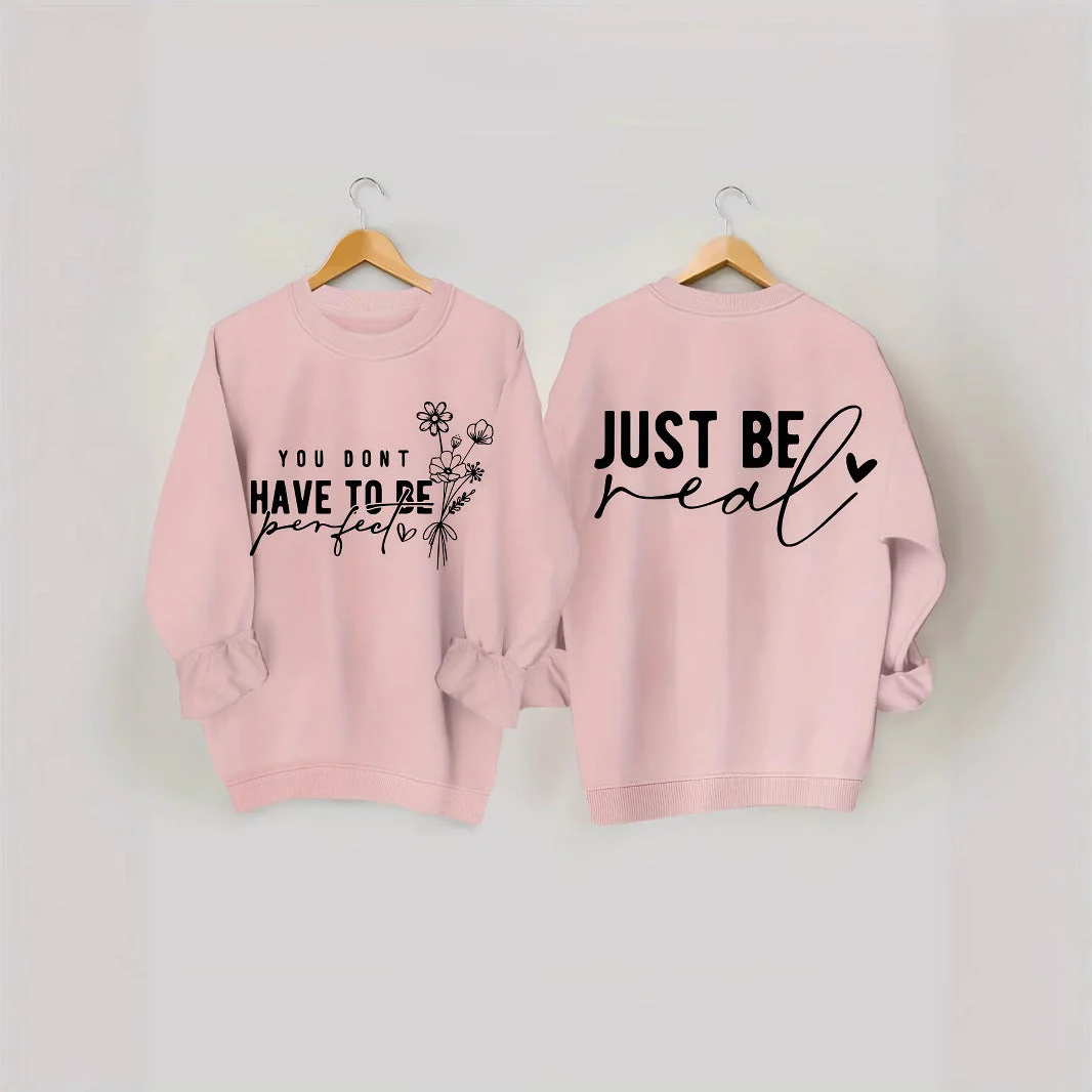 Damen lässiger Pullover mit inspirierenden Botschaften - Image 3