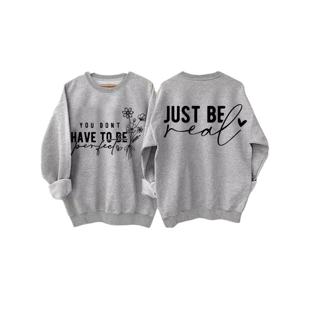 Damen lässiger Pullover mit inspirierenden Botschaften - Image 4