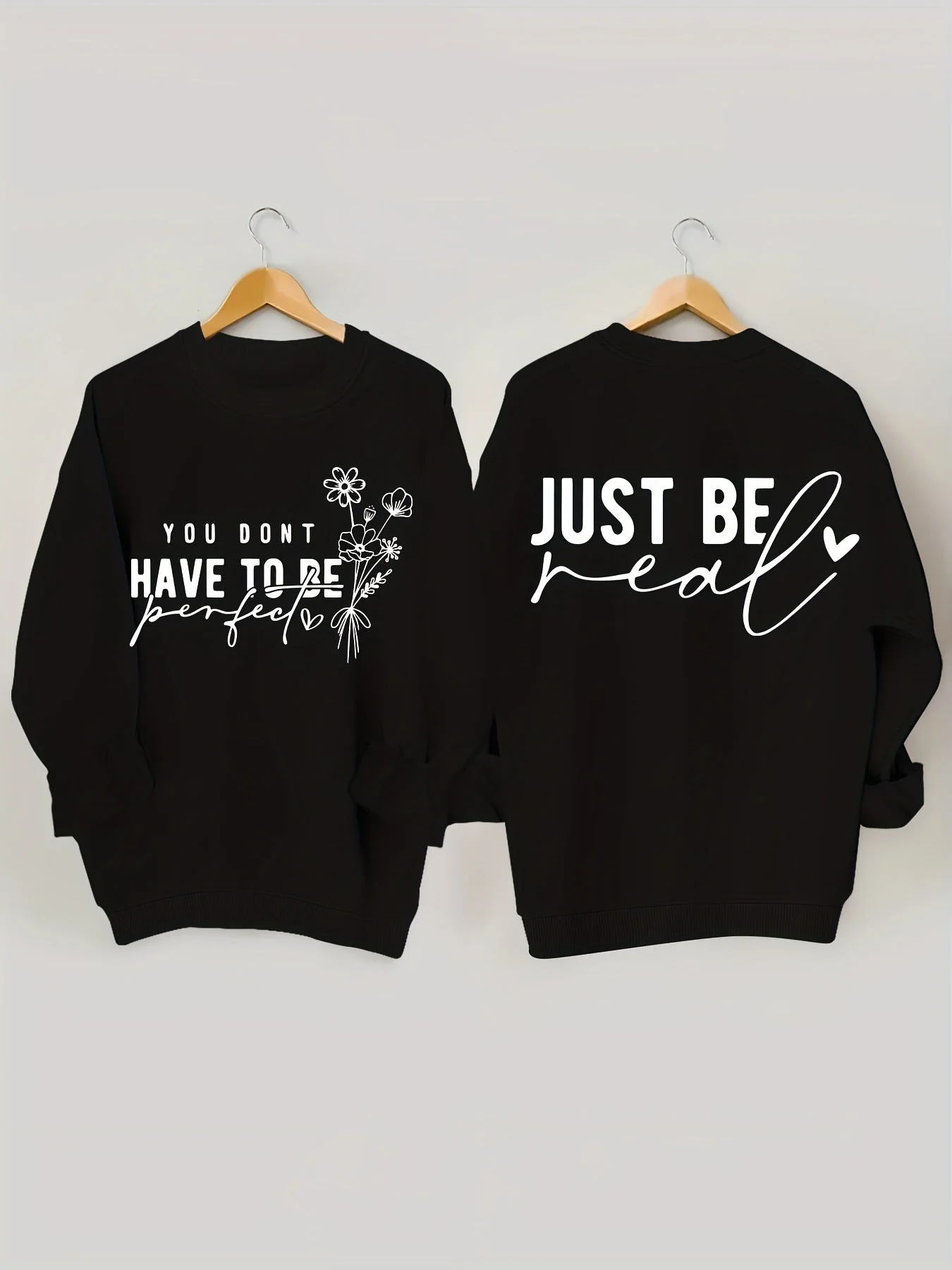 Damen lässiger Pullover mit inspirierenden Botschaften - Image 5