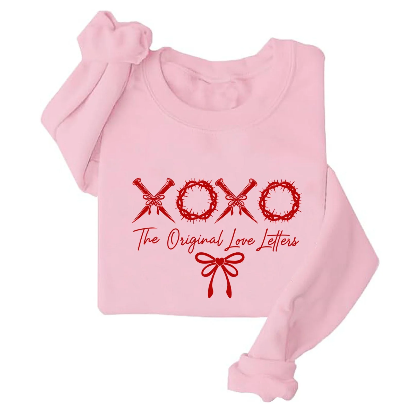 Damen lässiger Sweater mit einzigartigem Schriftzug und weichem Material - Image 3