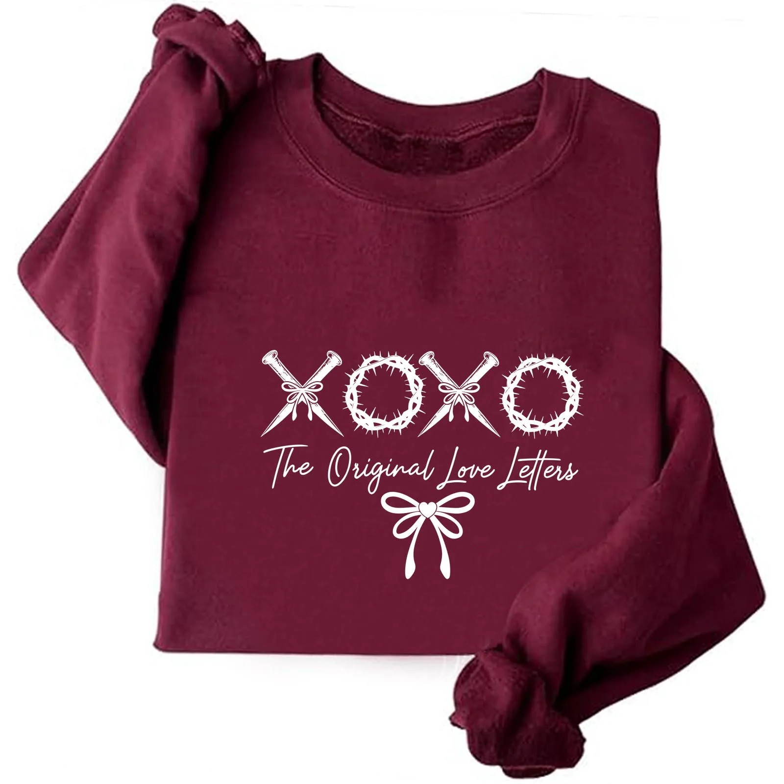Damen lässiger Sweater mit einzigartigem Schriftzug und weichem Material - Image 5