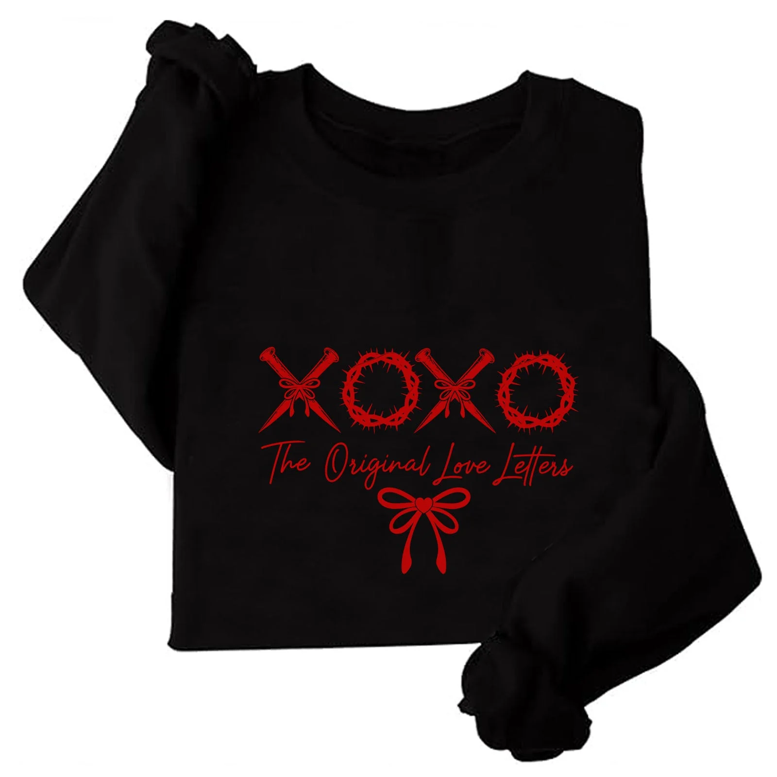 Damen lässiger Sweater mit einzigartigem Schriftzug und weichem Material - Image 7