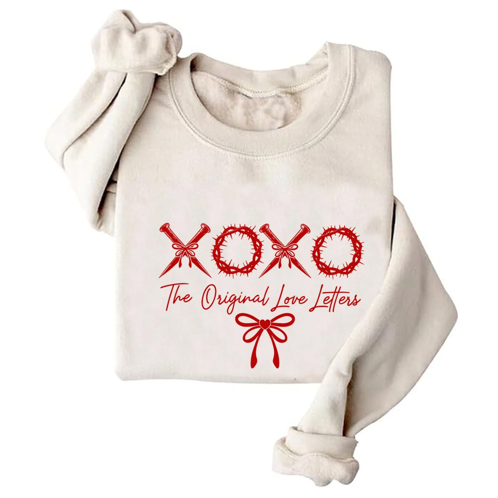 Damen lässiger Sweater mit einzigartigem Schriftzug und weichem Material - Image 9