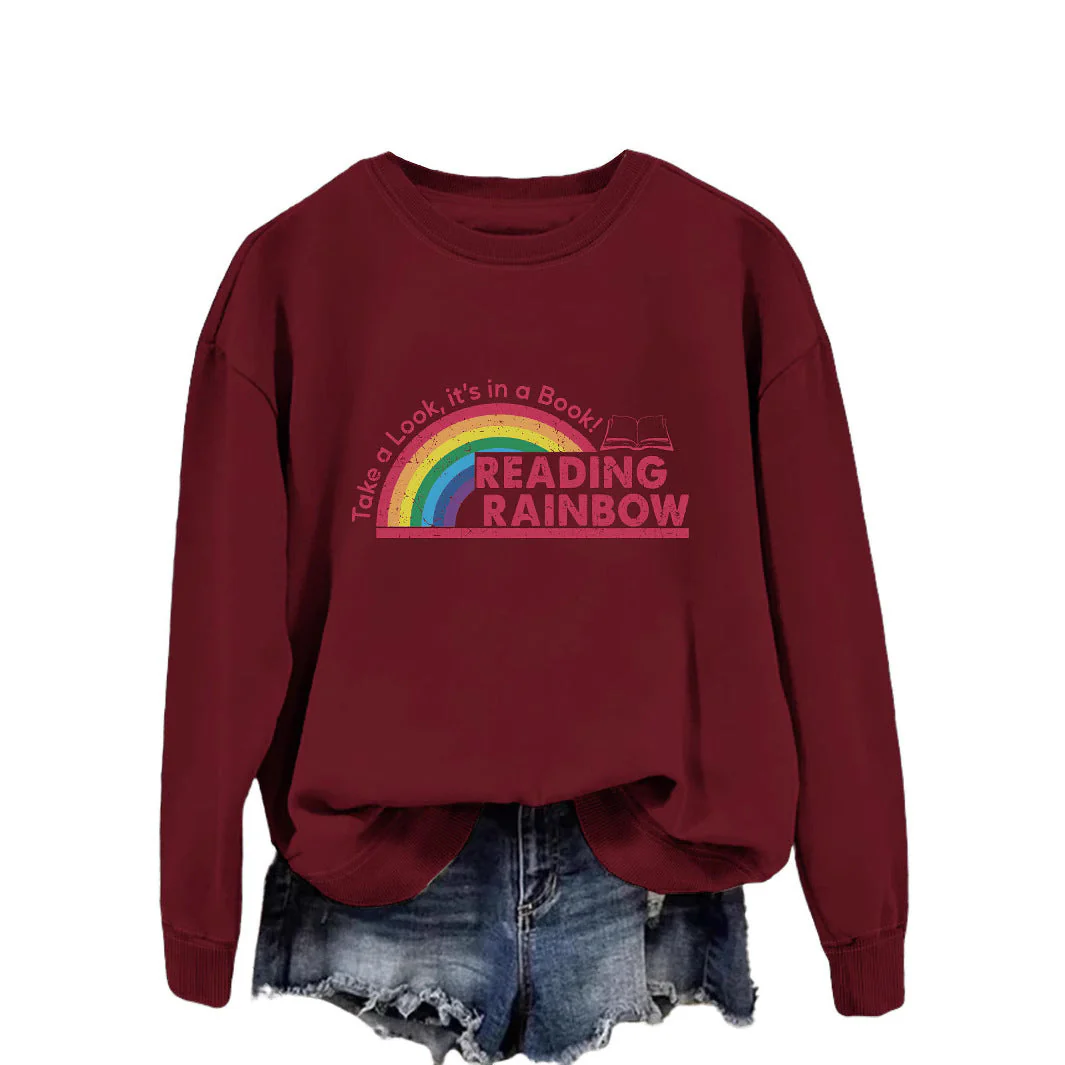 Damen lässiger Sweatshirt mit einzigartigem Druck