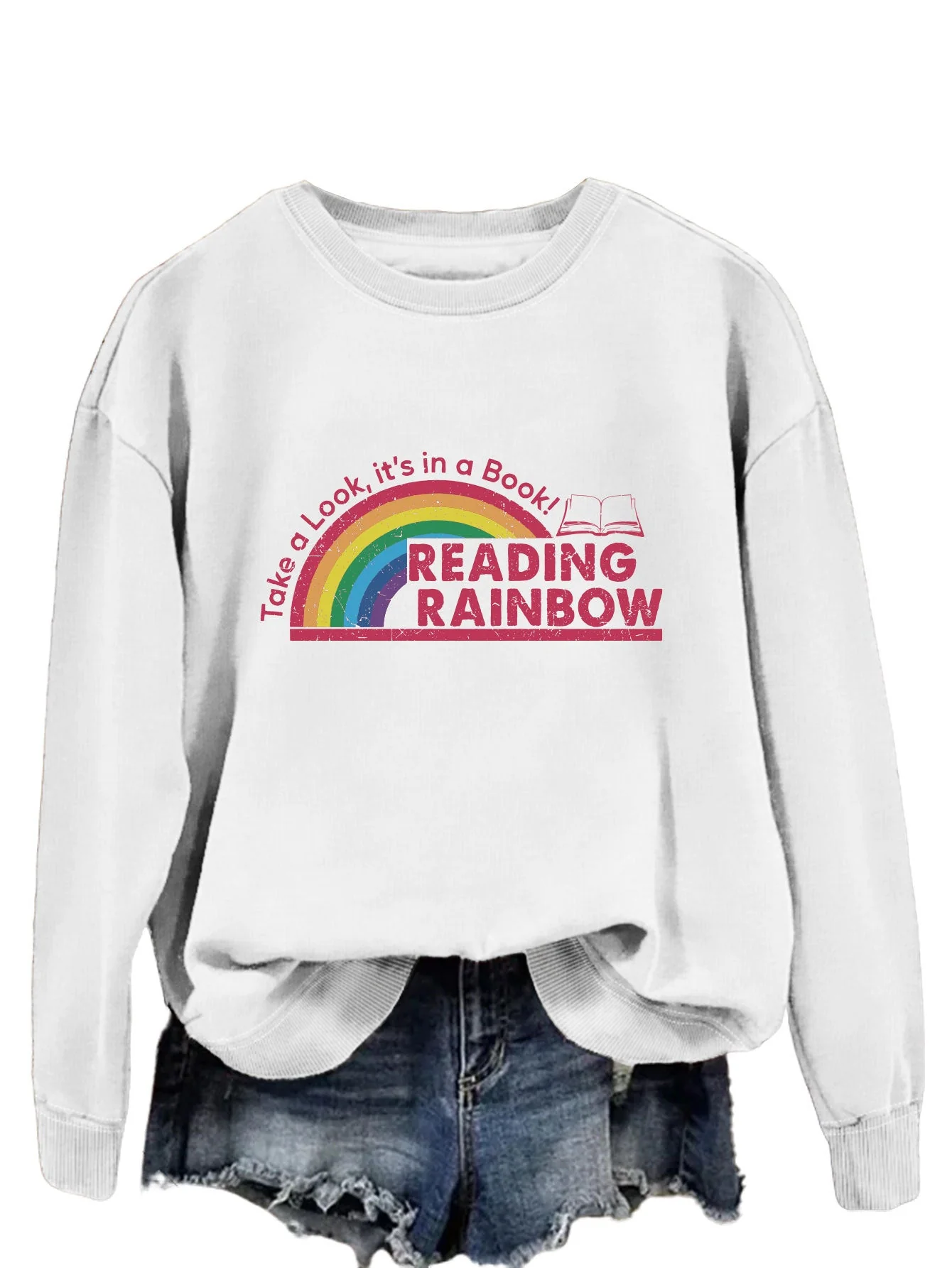 Damen lässiger Sweatshirt mit einzigartigem Druck - Image 10