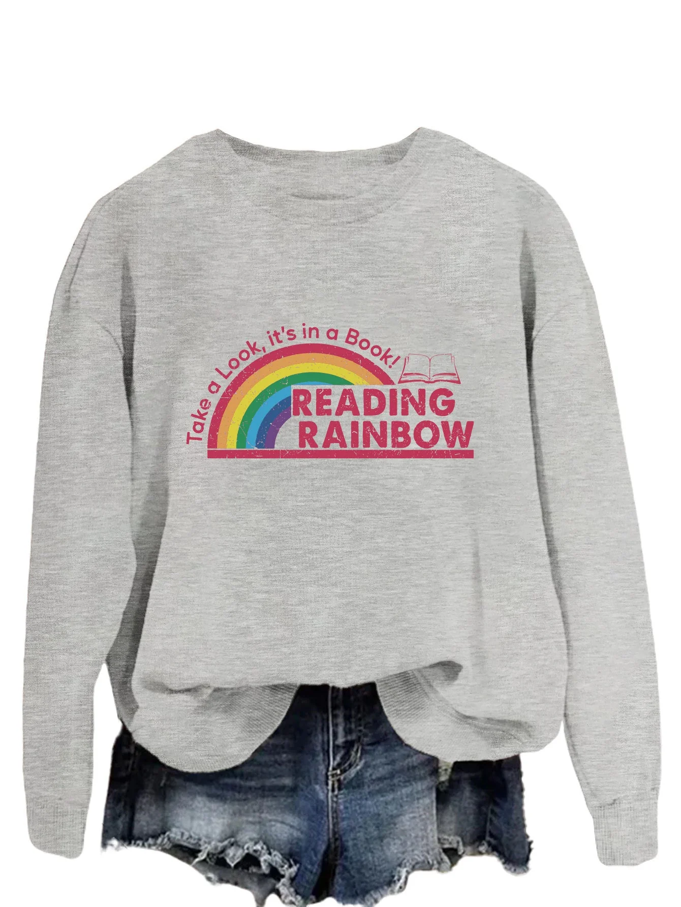 Damen lässiger Sweatshirt mit einzigartigem Druck - Image 5