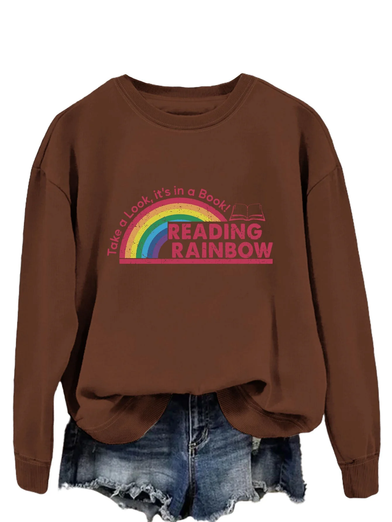 Damen lässiger Sweatshirt mit einzigartigem Druck - Image 6
