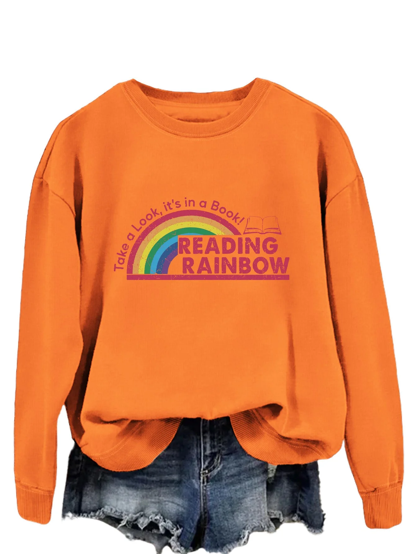 Damen lässiger Sweatshirt mit einzigartigem Druck - Image 7