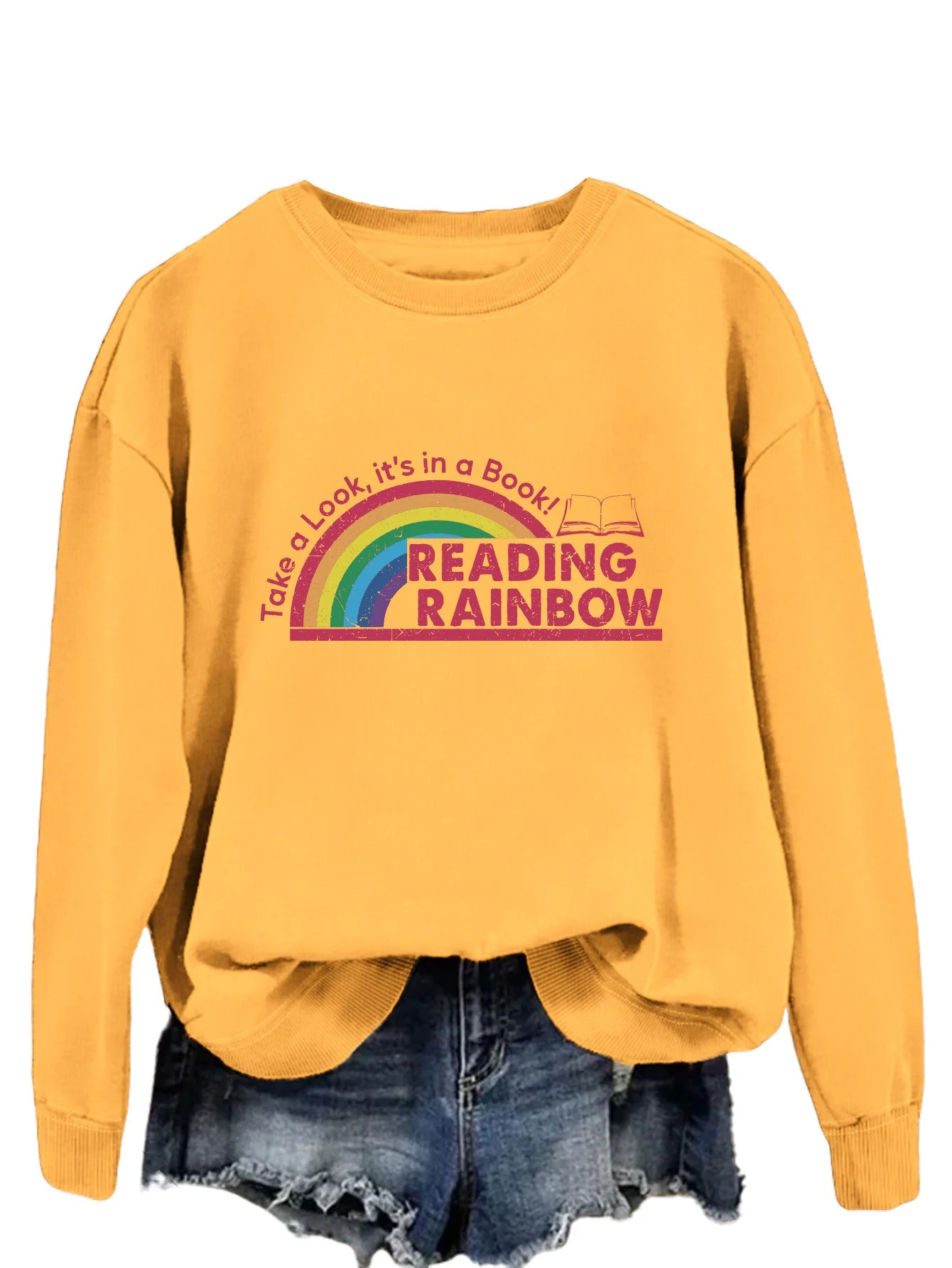 Damen lässiger Sweatshirt mit einzigartigem Druck - Image 8