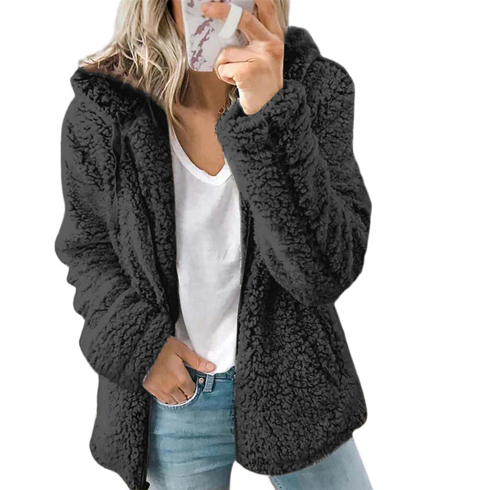 Damen Lässiges Kapuze Jacke | Warme - Image 3