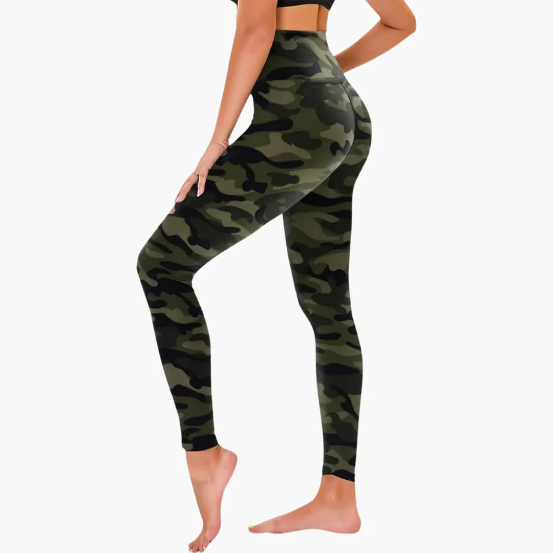 Damen Leggings mit Leopardenmuster und hohem Bund - Image 3