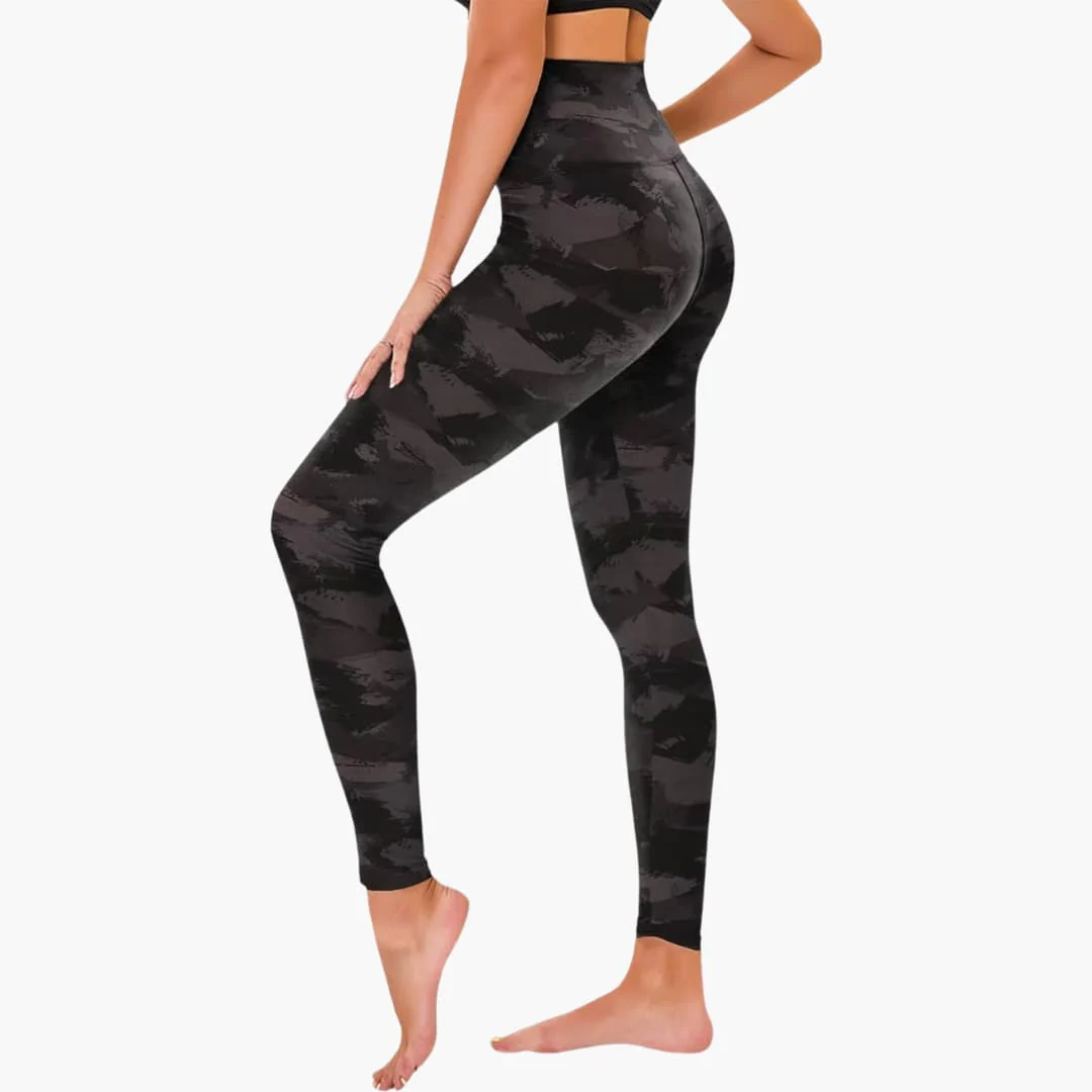Damen Leggings mit Leopardenmuster und hohem Bund aus Stretchmaterial - Image 5