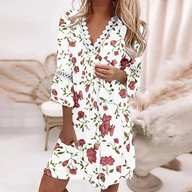Damen luftiges Boho-Sommerkleid | Mini - Image 2